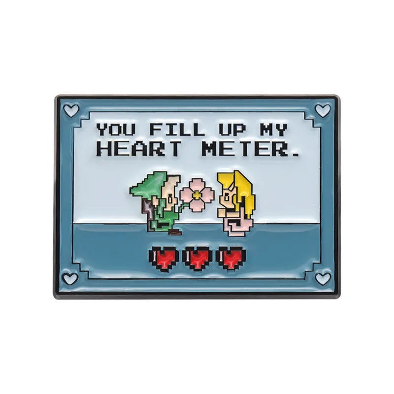 Gaming Themed Enamel Brooch Pin - Vivid Setups