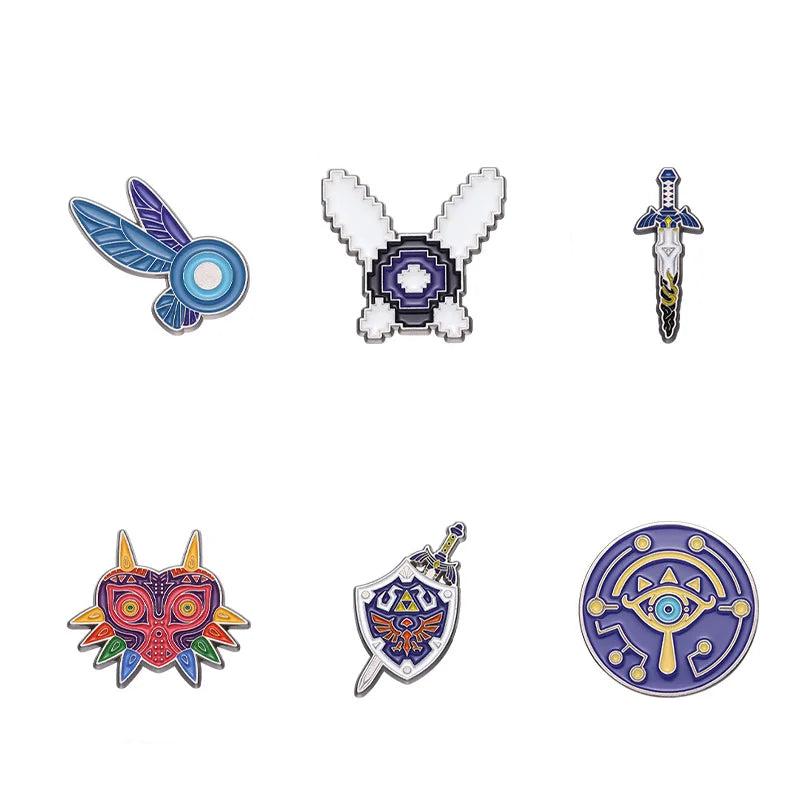 Gaming Themed Enamel Brooch Pin - Vivid Setups