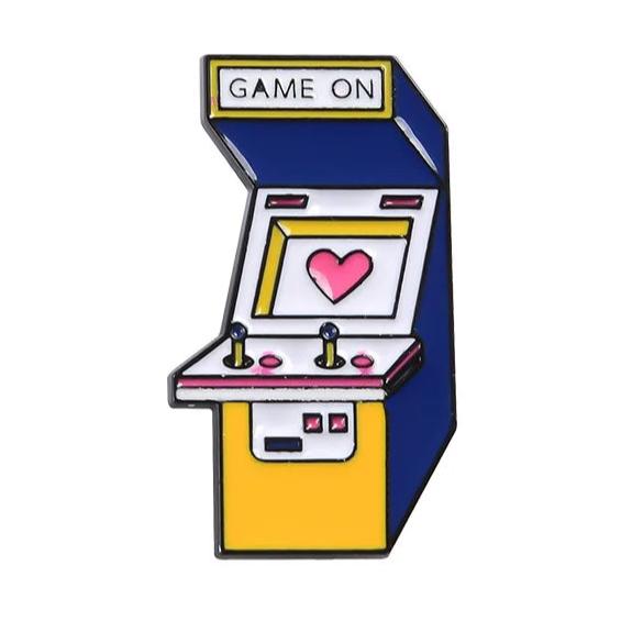 Gaming Themed Enamel Brooch Pin - Vivid Setups