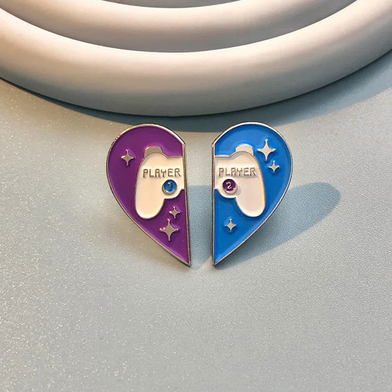 Gaming Themed Enamel Brooch Pin - Vivid Setups