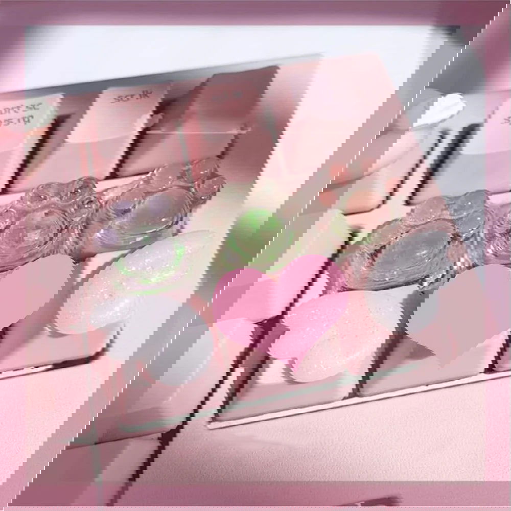 Girly Crystal Wings Mechanical Keyboard Key Cap - Vivid Setups