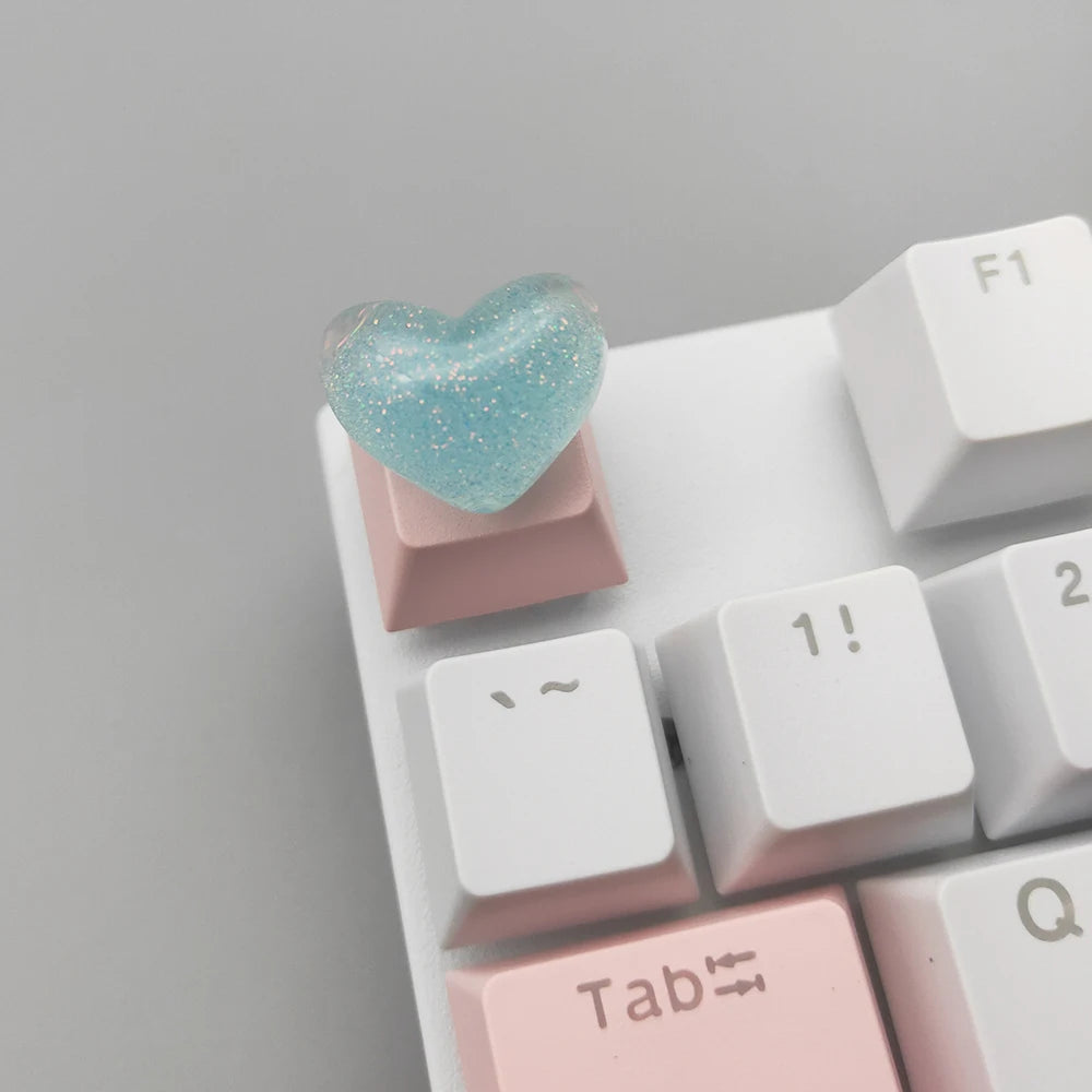 Girly Crystal Wings Mechanical Keyboard Key Cap - Vivid Setups