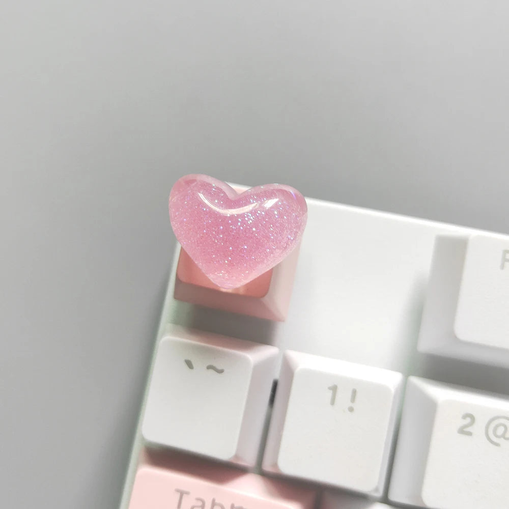 Girly Crystal Wings Mechanical Keyboard Key Cap - Vivid Setups