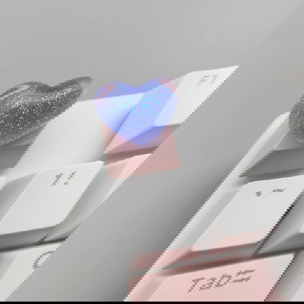 Girly Crystal Wings Mechanical Keyboard Key Cap - Vivid Setups