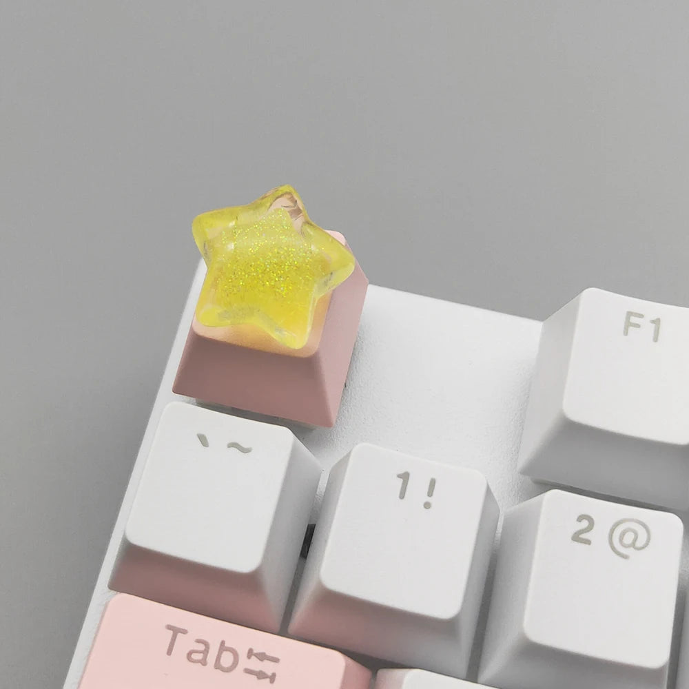 Girly Crystal Wings Mechanical Keyboard Key Cap - Vivid Setups