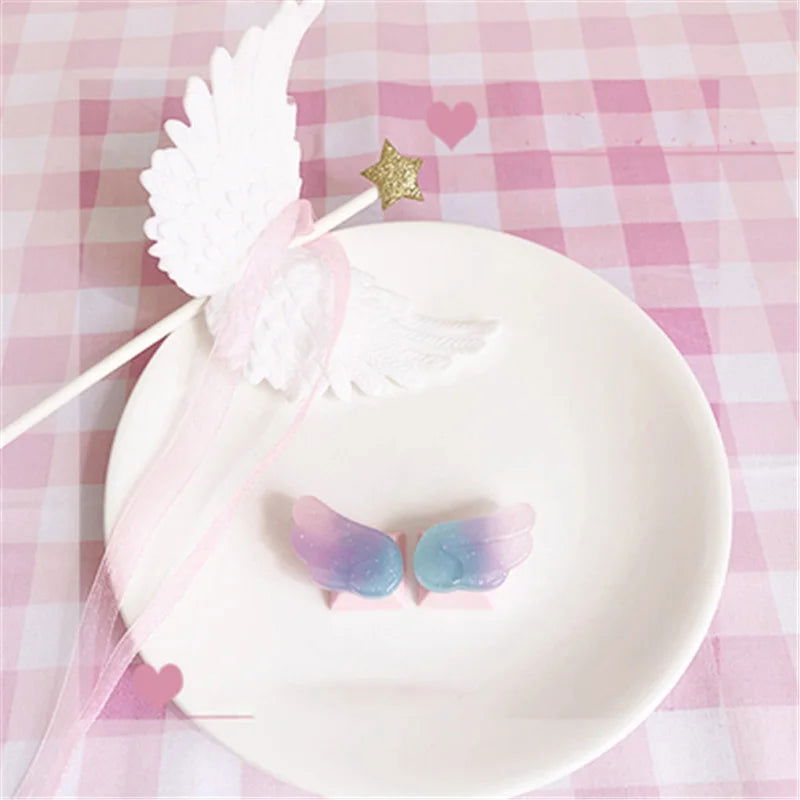 Girly Crystal Wings Mechanical Keyboard Key Cap - Vivid Setups