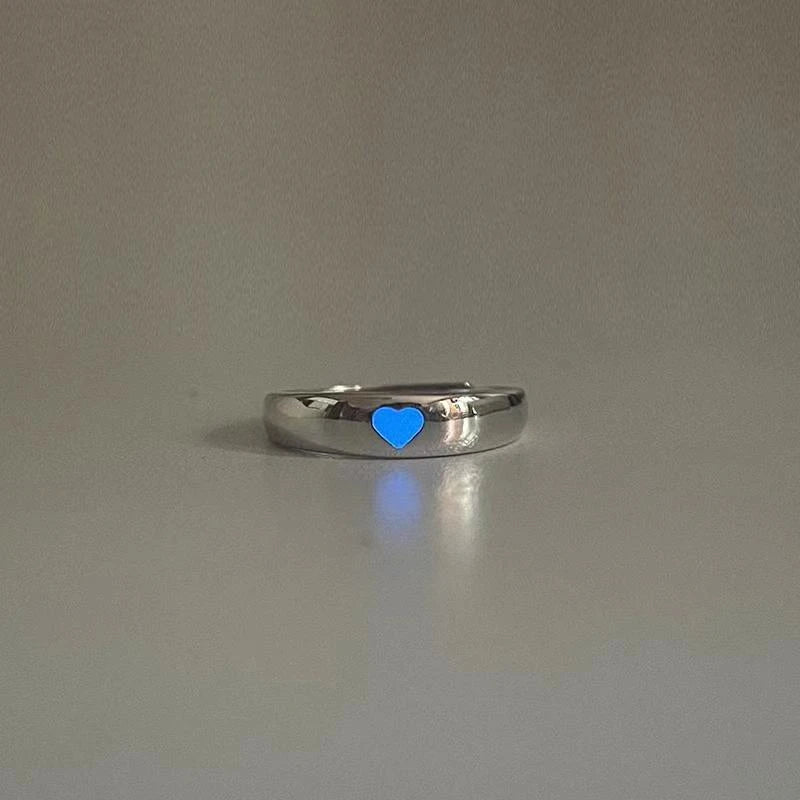 Glowing Gamer Couple Ring Set Gift - Vivid Setups