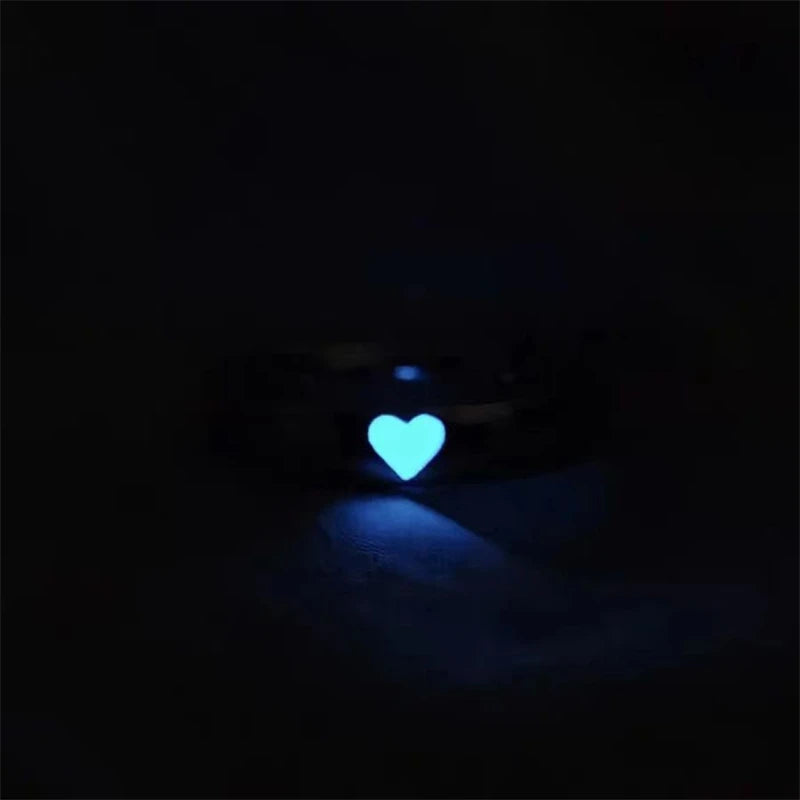 Glowing Gamer Couple Ring Set Gift - Vivid Setups