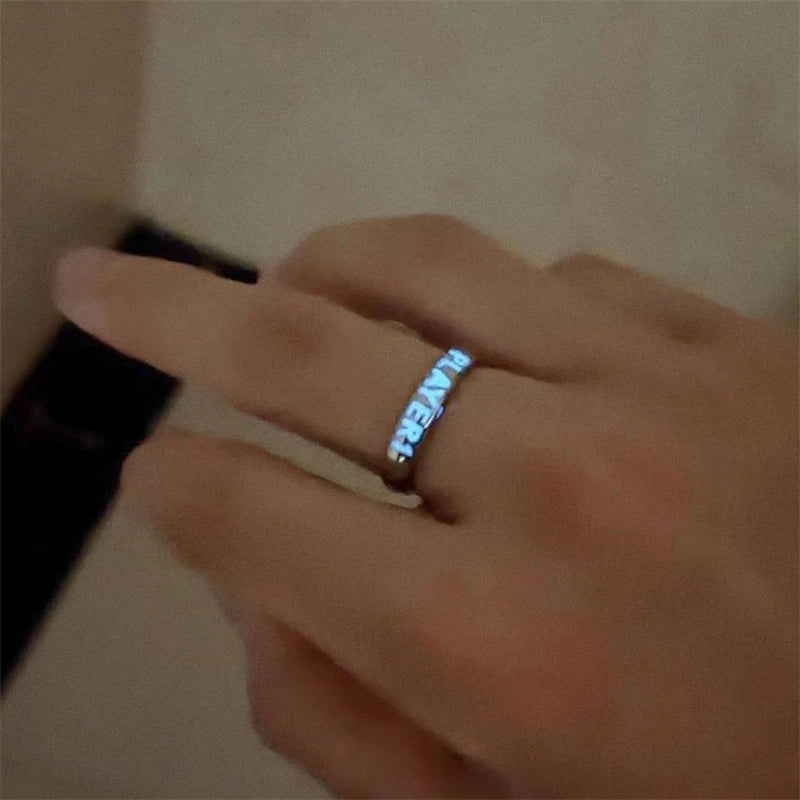 Glowing Gamer Couple Ring Set Gift - Vivid Setups