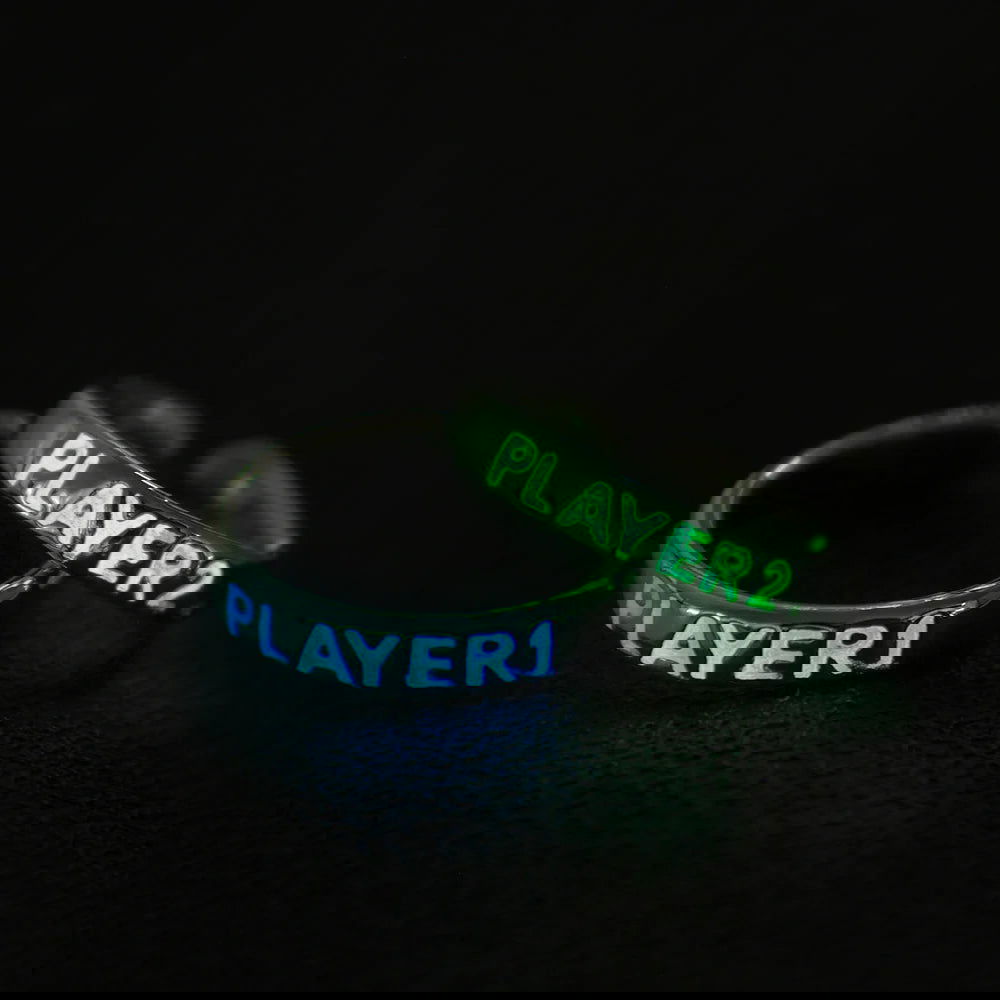 Glowing Gaming Couple Ring Set - Vivid Setups