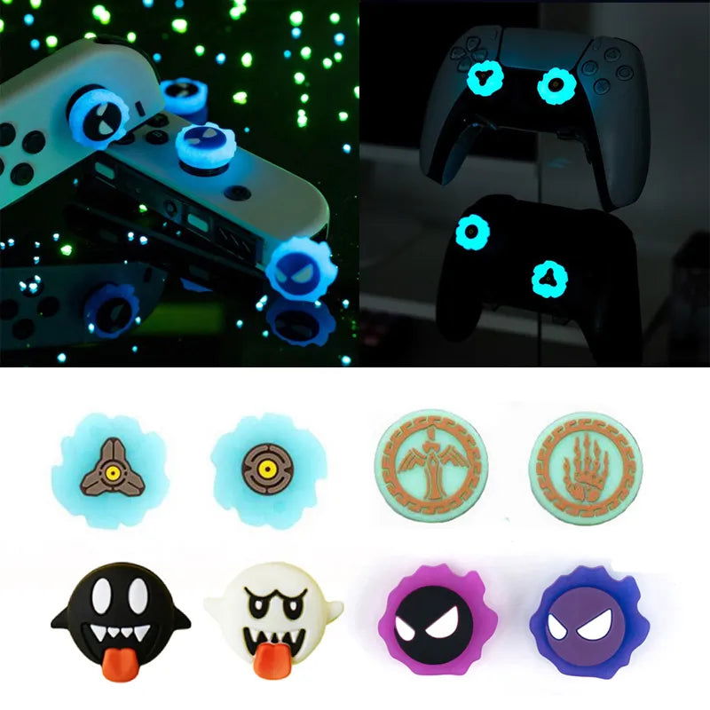 Glowing Nintendo Switch, Sony PlayStation & Xbox Thumb Grip Cap Covers - Vivid Setups