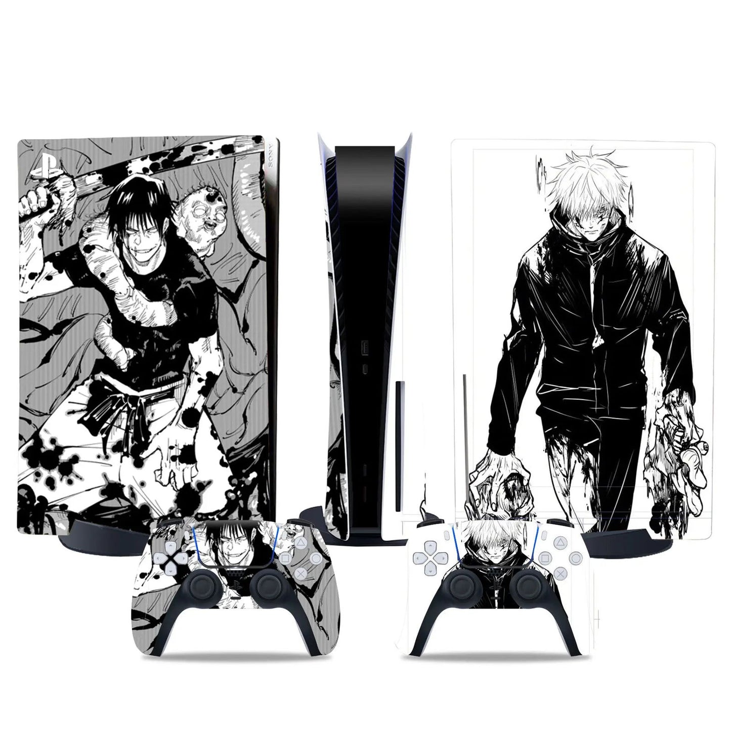 Jujutsu Kaisen PS5 Disc Edition Console & Controller Vinyl Skin Sticker - Vivid Setups