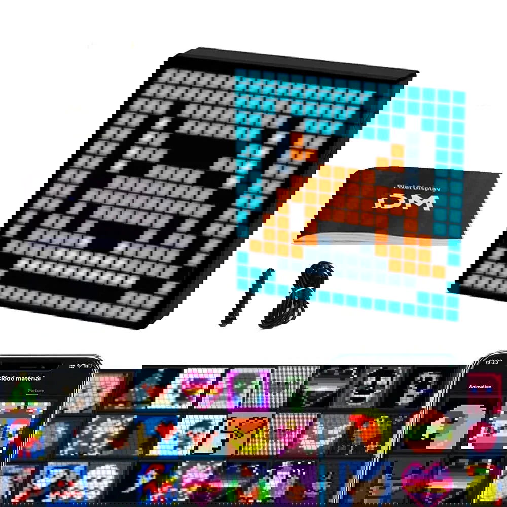 LED Pixel Art Display Desktop Screen - Vivid Setups