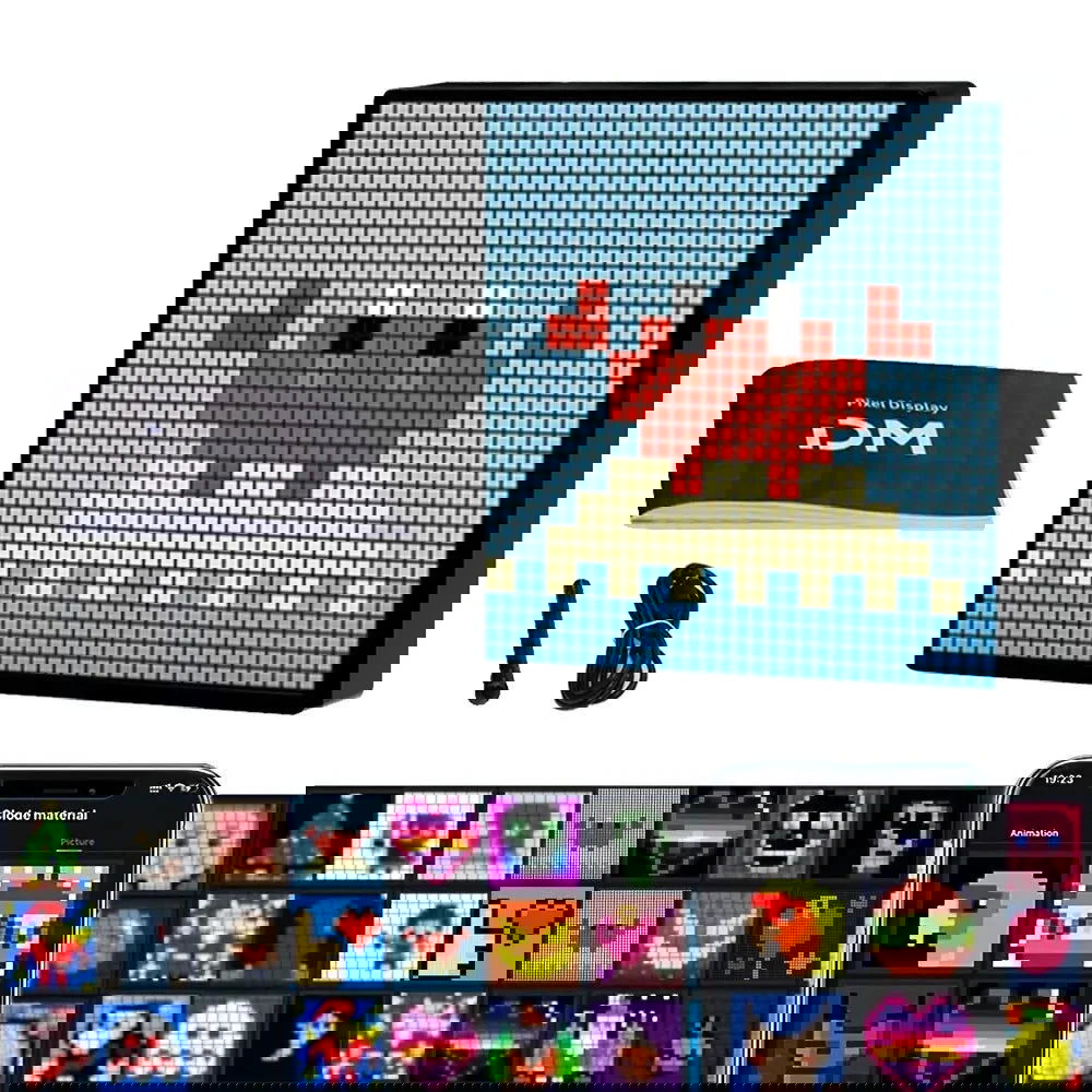 LED Pixel Art Display Desktop Screen - Vivid Setups