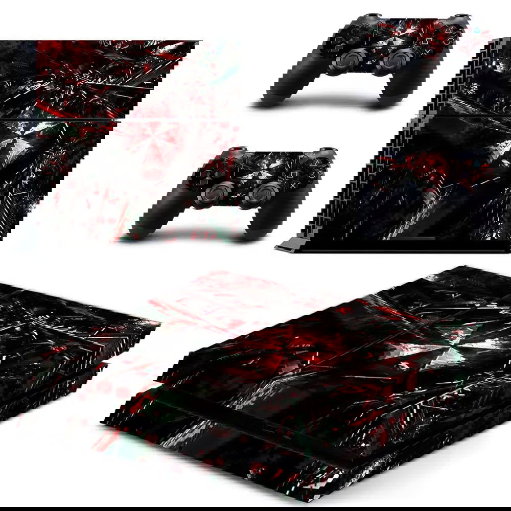 PS4 Biohazard Umbrella Console And Controller Vinyl Sticker Skin Set - Vivid Setups