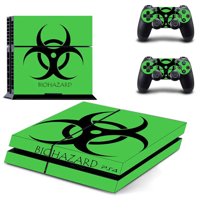 PS4 Biohazard Umbrella Console And Controller Vinyl Sticker Skin Set - Vivid Setups
