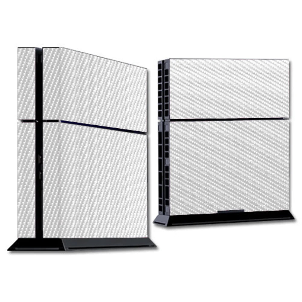 PS4 Carbon Fiber Pattern Console And Controllers Skin Sticker Vinyl Wrap Set - Vivid Setups