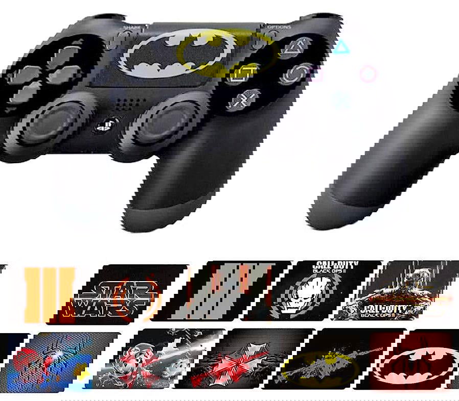 PS4 Dualshock Pro/Slim Controller Fandom TouchPad Vinyl Stickers 9pk - Vivid Setups