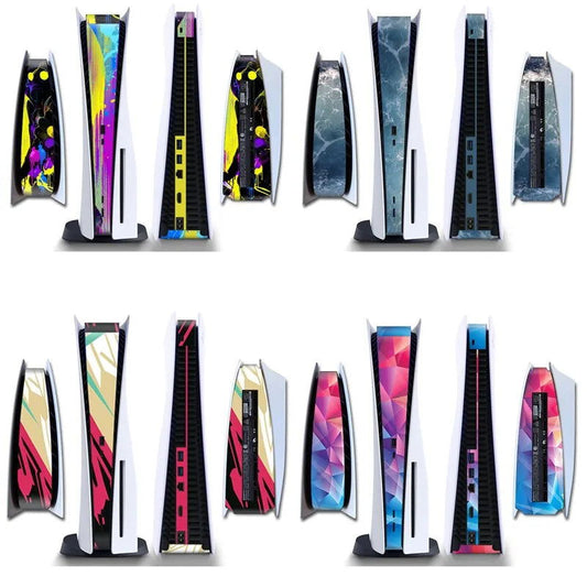 PS5 Disc Version Game Console Middle Strip Stickers Skin - Vivid Setups