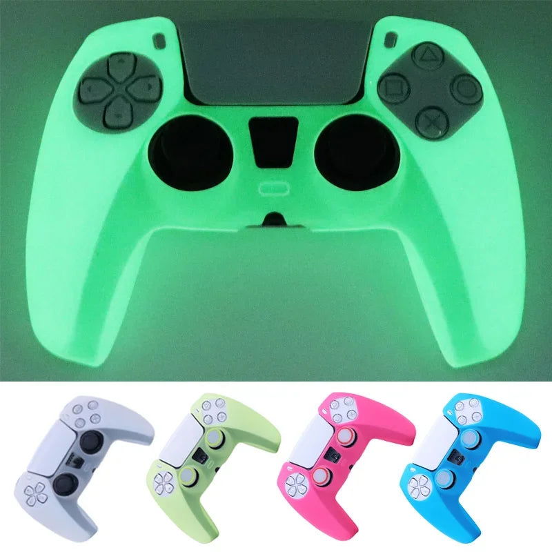PS5 Glow In The Dark Silicone Controller Case Skin - Vivid Setups