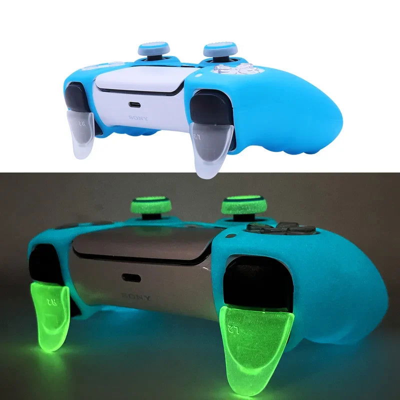 PS5 Glow In The Dark Silicone Controller Case Skin - Vivid Setups