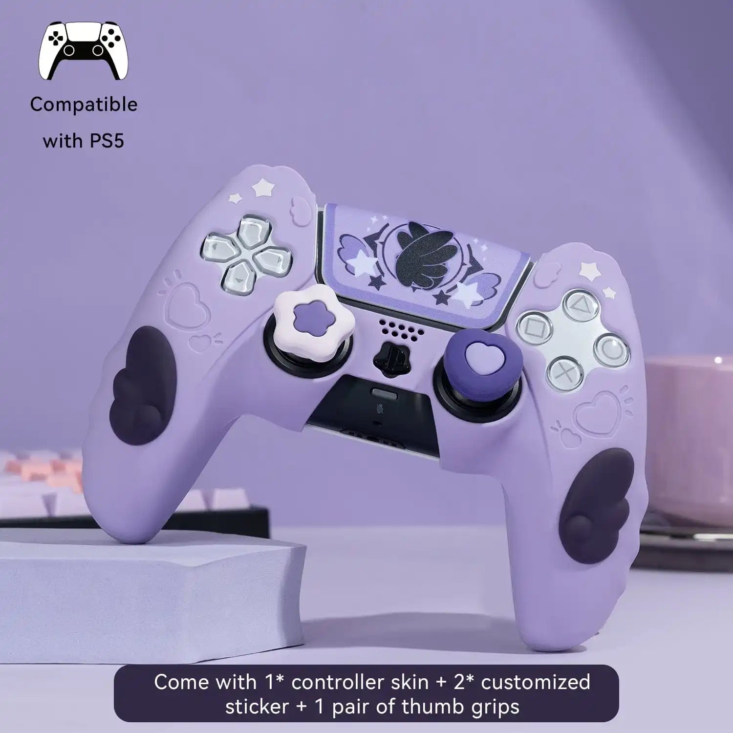 PS5 & Nintendo Switch Pro Controller Star Wings Protective Cover Skin - Vivid Setups