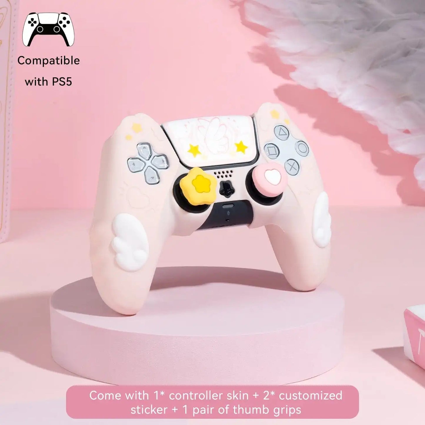 PS5 & Nintendo Switch Pro Controller Star Wings Protective Cover Skin - Vivid Setups