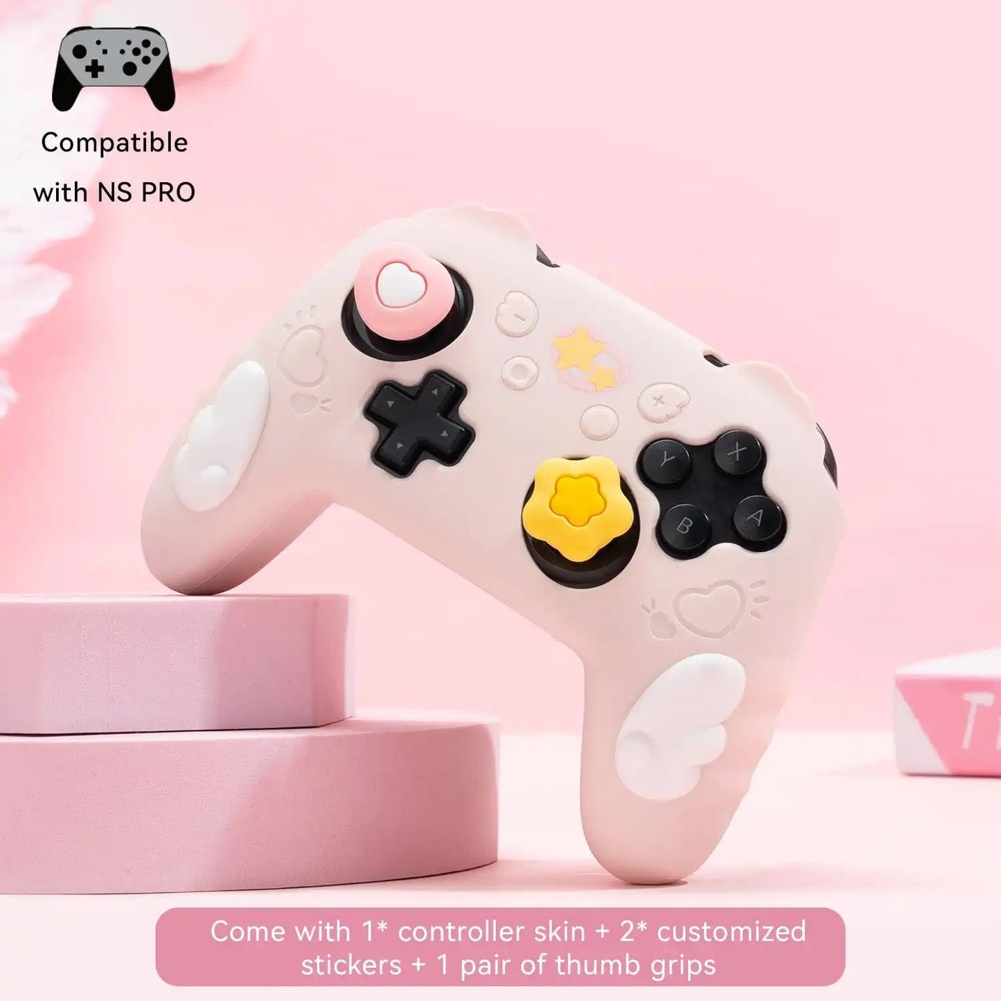 PS5 & Nintendo Switch Pro Controller Star Wings Protective Cover Skin - Vivid Setups