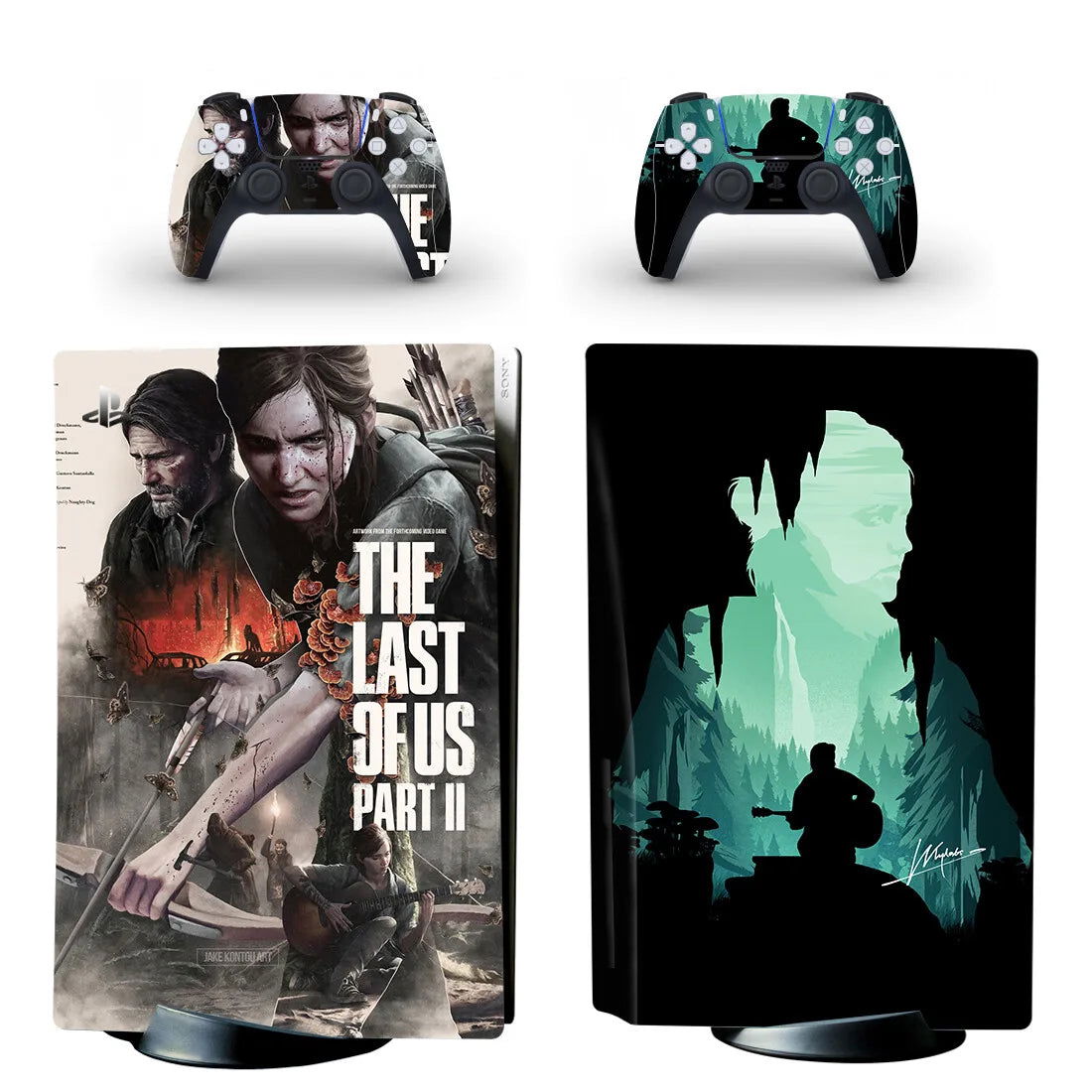 PS5 The Last of Us Fandom Console & Controller Vinyl Skin Sticker Set - Vivid Setups