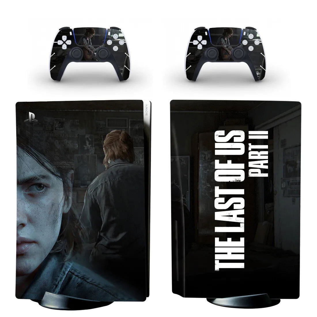 PS5 The Last of Us Fandom Console & Controller Vinyl Skin Sticker Set - Vivid Setups
