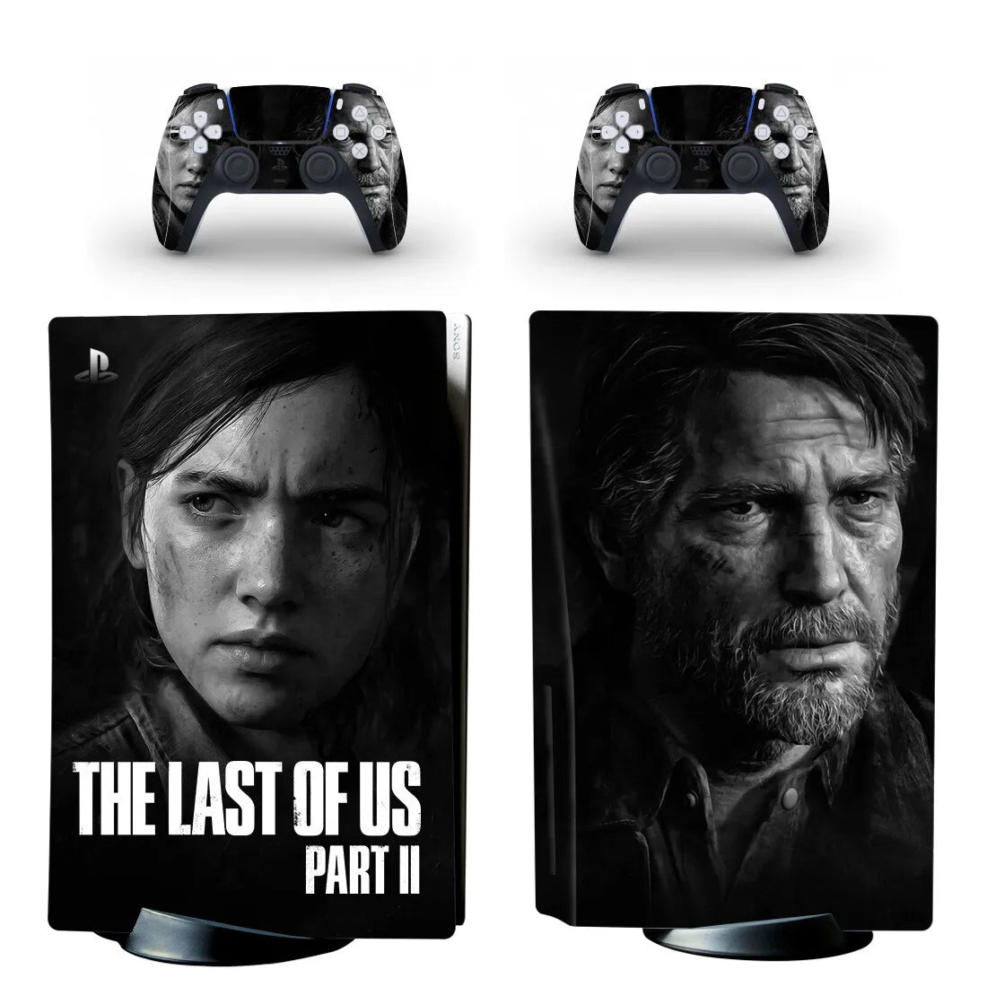 PS5 The Last of Us Fandom Console & Controller Vinyl Skin Sticker Set - Vivid Setups