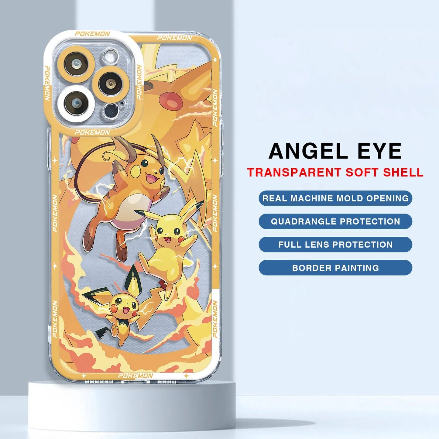 Angel Eye Pokémon iPhone Clear Phone Cover - Vivid Setups