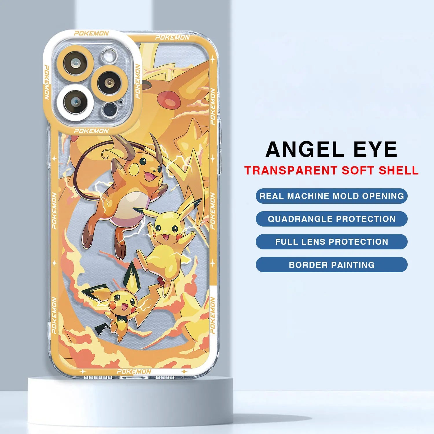 Angel Eye Pokémon iPhone Clear Phone Cover - Vivid Setups