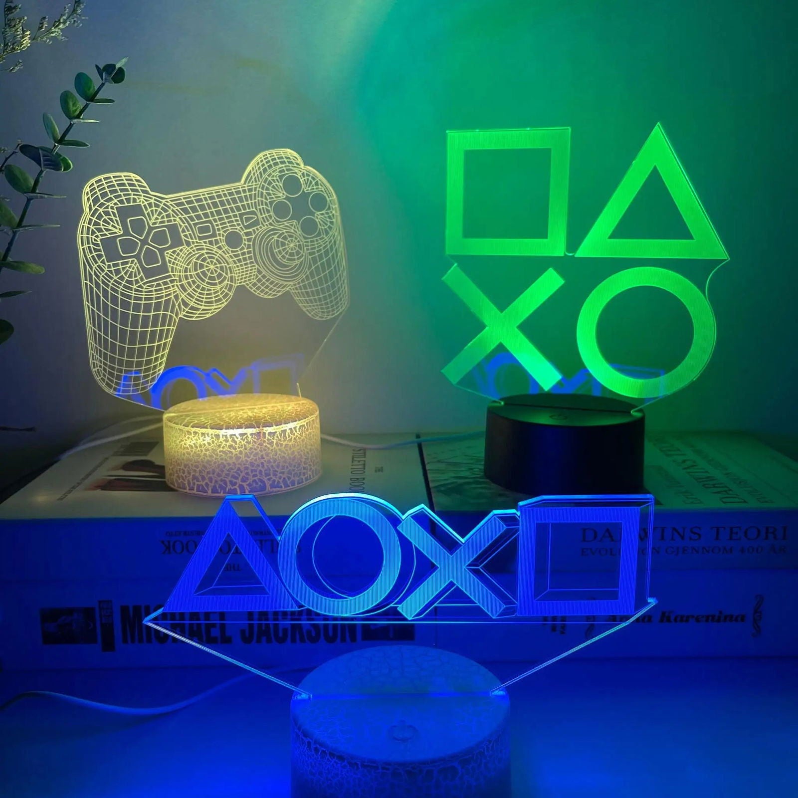 PlayStation Button Symbols LED Desk Lamp - Vivid Setups