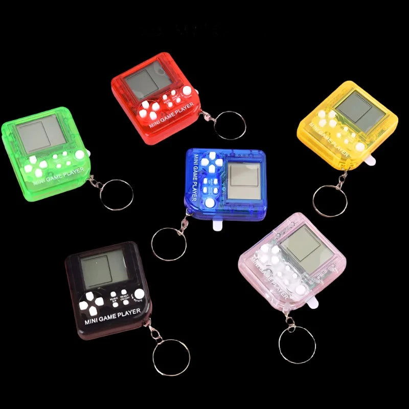 Pocket Micro Retro Game Console Keychain With 26 Games - Vivid Setups