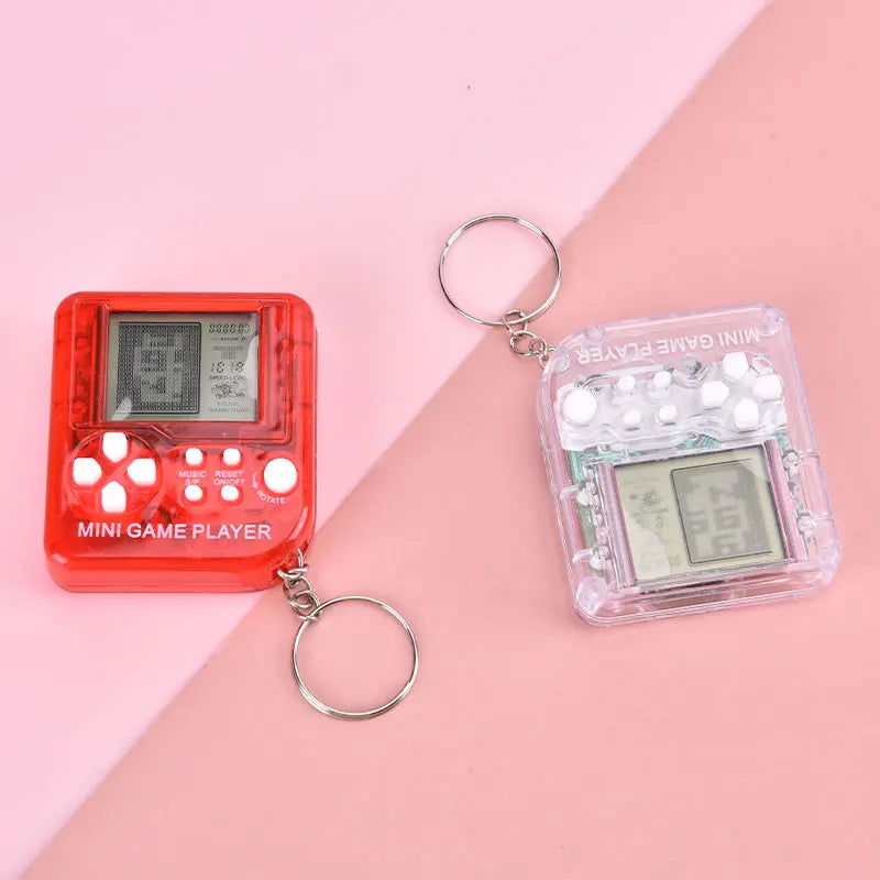 Pocket Micro Retro Game Console Keychain With 26 Games - Vivid Setups