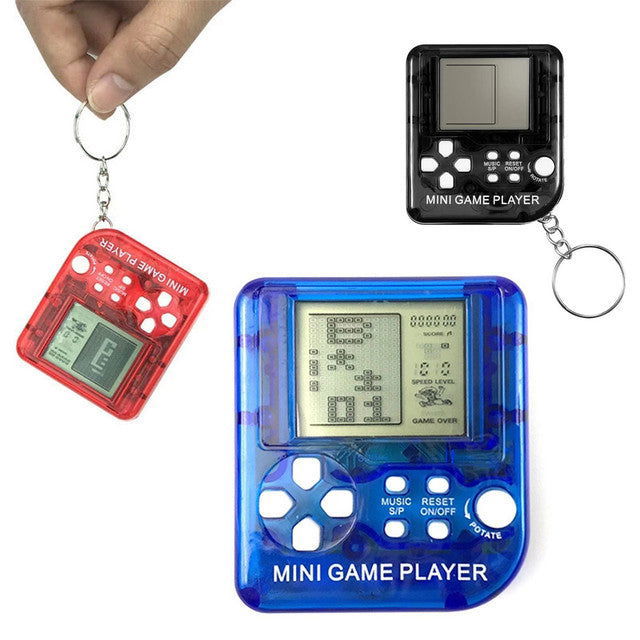 Pocket Micro Retro Game Console Keychain With 26 Games - Vivid Setups