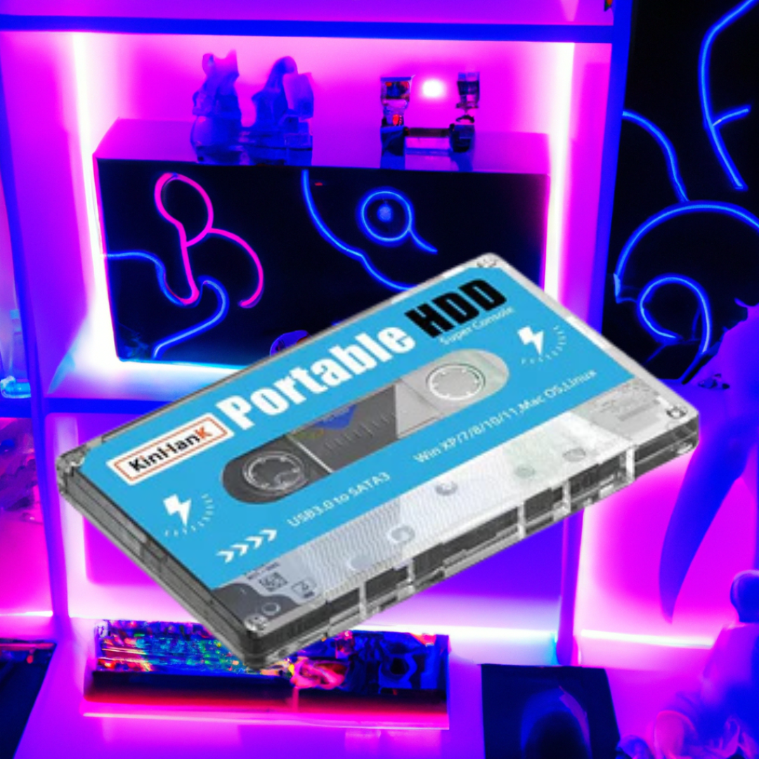 Portable Retro Gaming Cassette HDD - Vivid Setups