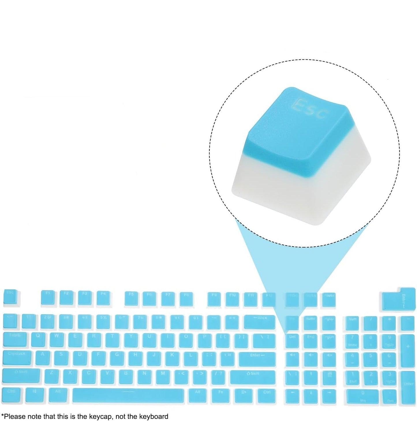 Pudding Key Cap Replacement Set for Cherry MX Switches Mechanical Keyboard - Vivid Setups