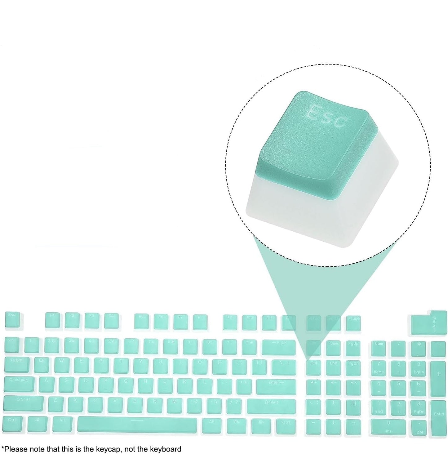 Pudding Key Cap Replacement Set for Cherry MX Switches Mechanical Keyboard - Vivid Setups