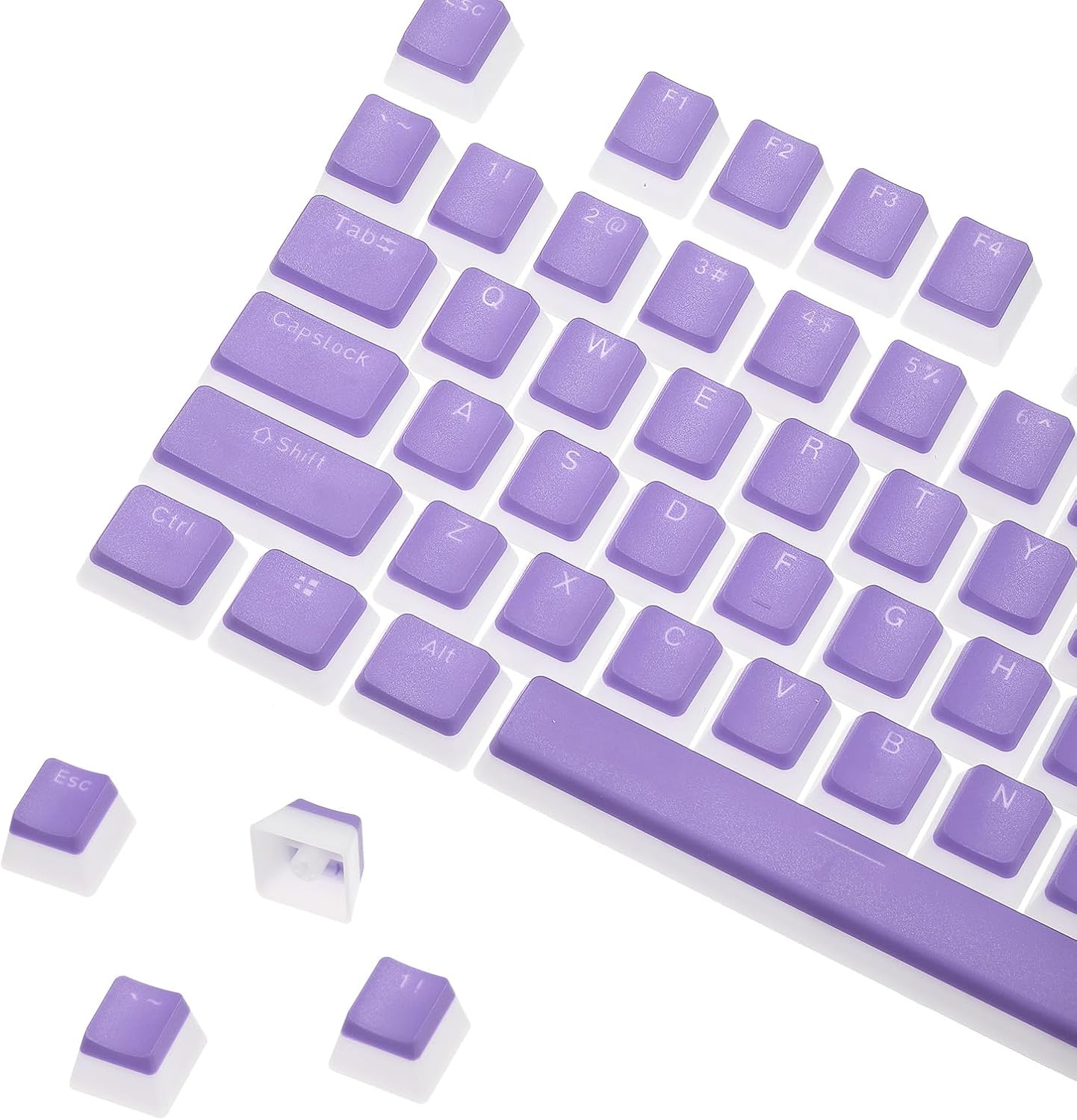 Pudding Key Cap Replacement Set for Cherry MX Switches Mechanical Keyboard - Vivid Setups