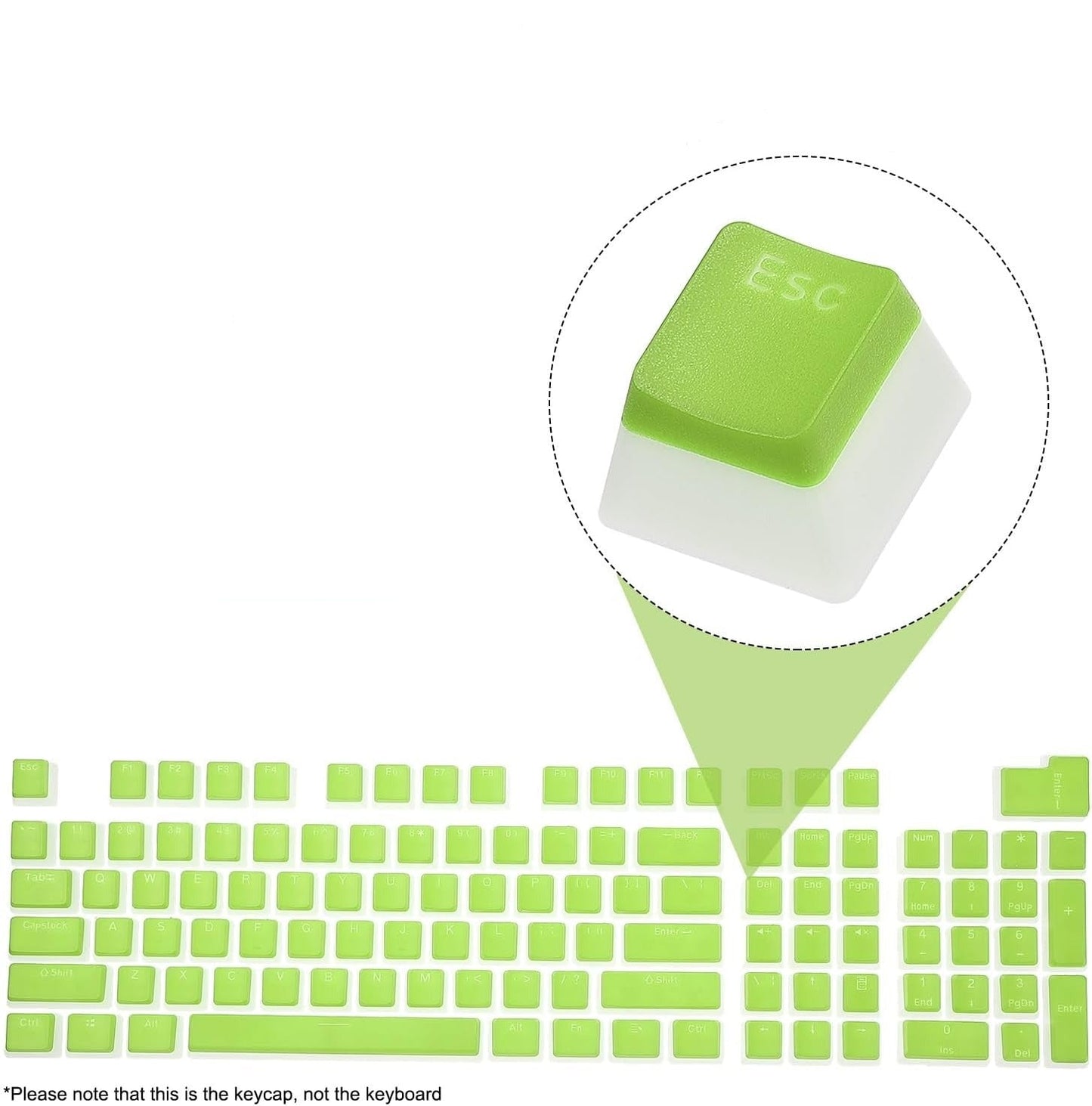 Pudding Key Cap Replacement Set for Cherry MX Switches Mechanical Keyboard - Vivid Setups