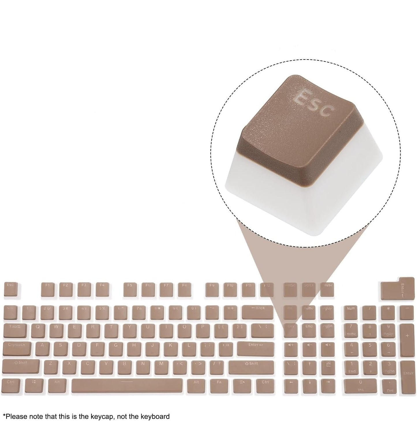 Pudding Key Cap Replacement Set for Cherry MX Switches Mechanical Keyboard - Vivid Setups