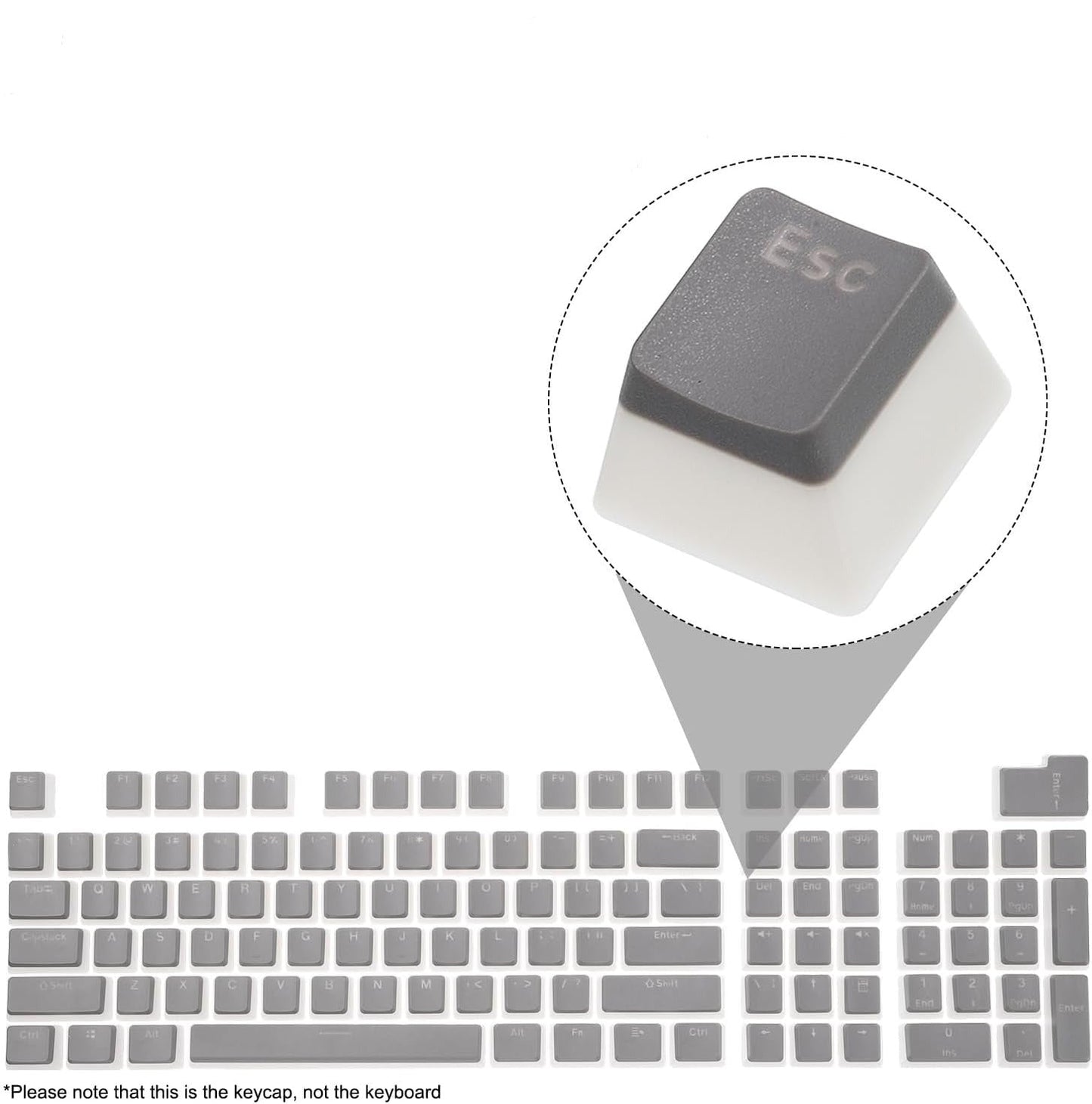 Pudding Key Cap Replacement Set for Cherry MX Switches Mechanical Keyboard - Vivid Setups