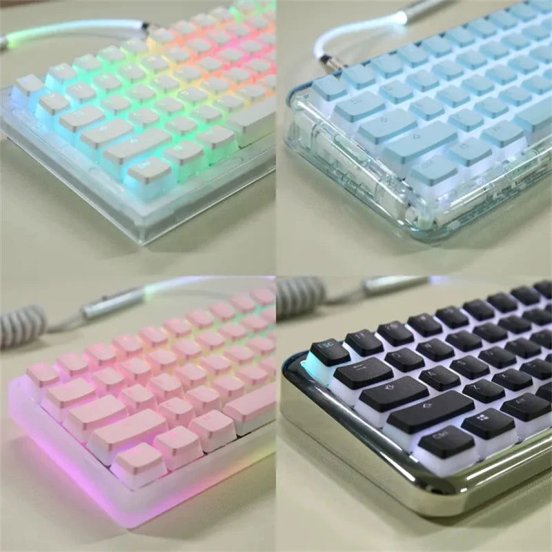 Pudding Mechanical Backlit Keyboard Keycaps - Vivid Setups