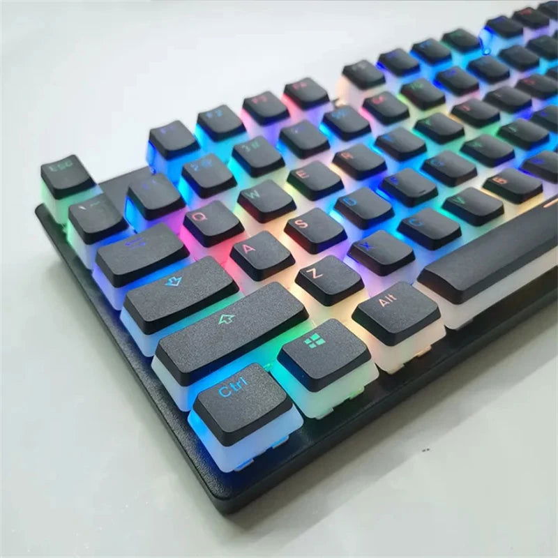 Pudding Mechanical Backlit Keyboard Keycaps - Vivid Setups