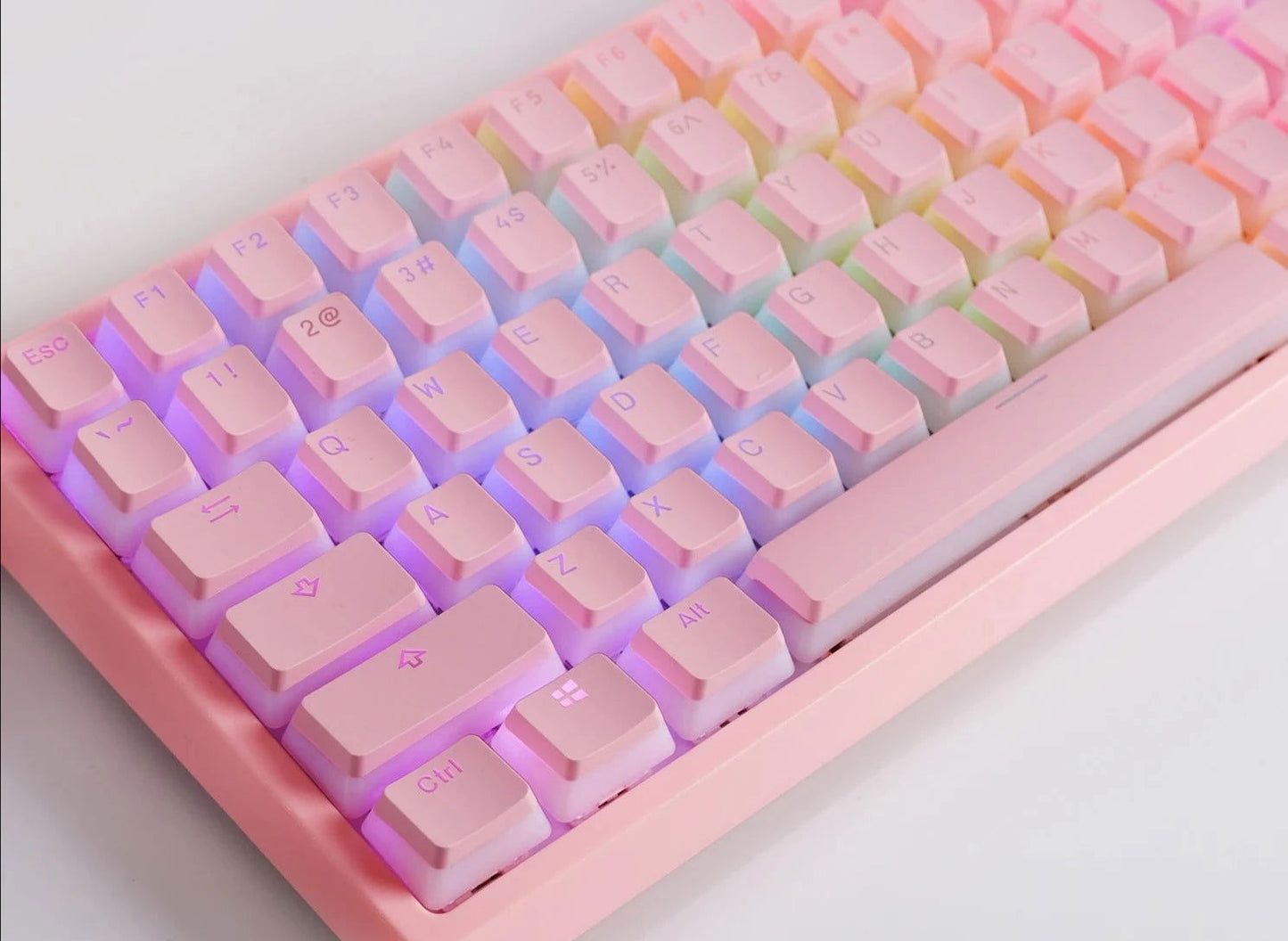 Pudding Mechanical Backlit Keyboard Keycaps - Vivid Setups