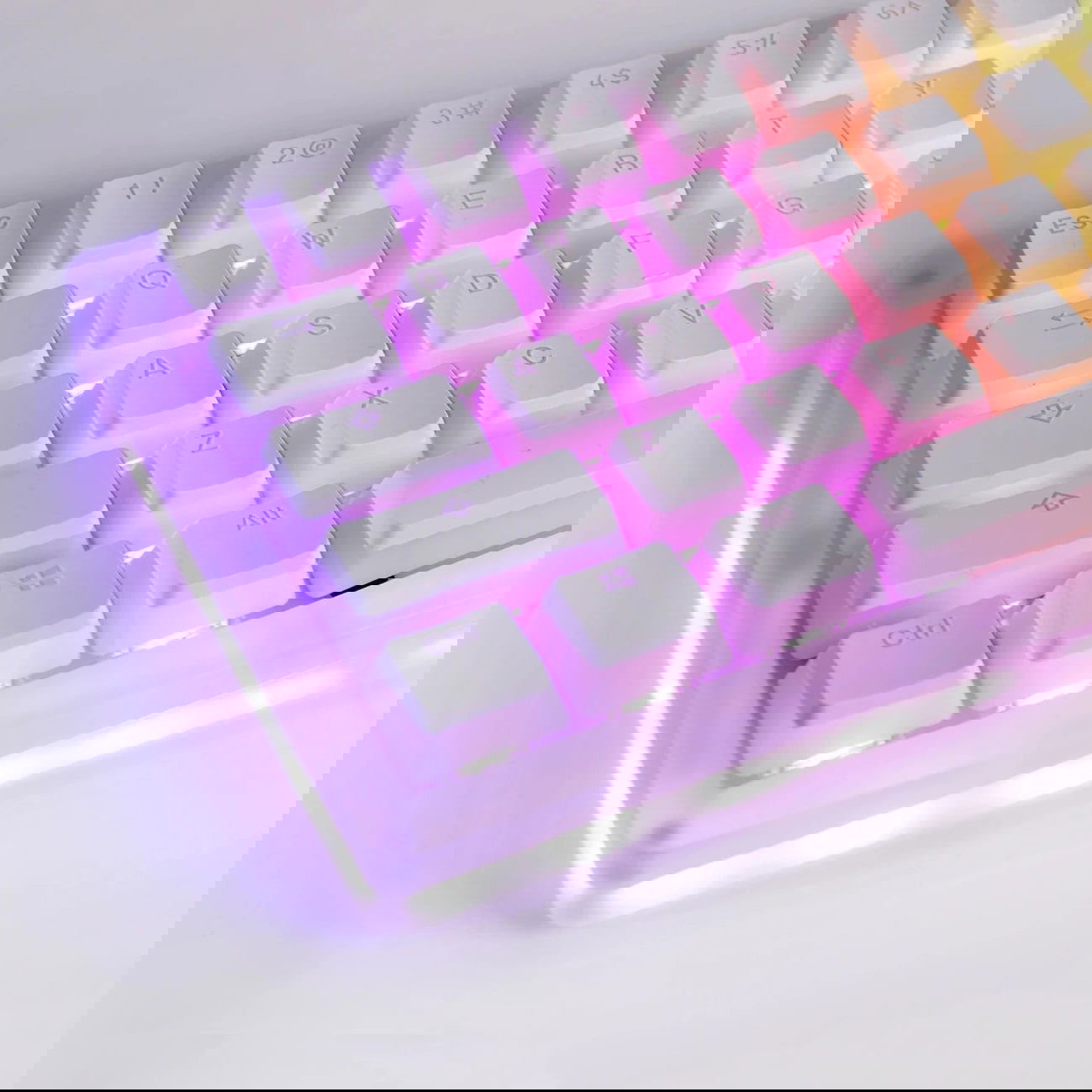 Pudding Mechanical Backlit Keyboard Keycaps - Vivid Setups