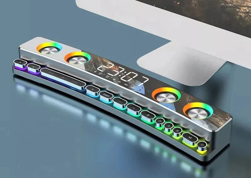 RGB PC Gaming Desk Soundbar - Vivid Setups