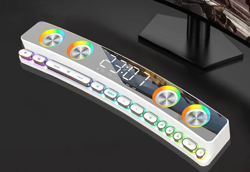 RGB PC Gaming Desk Soundbar - Vivid Setups